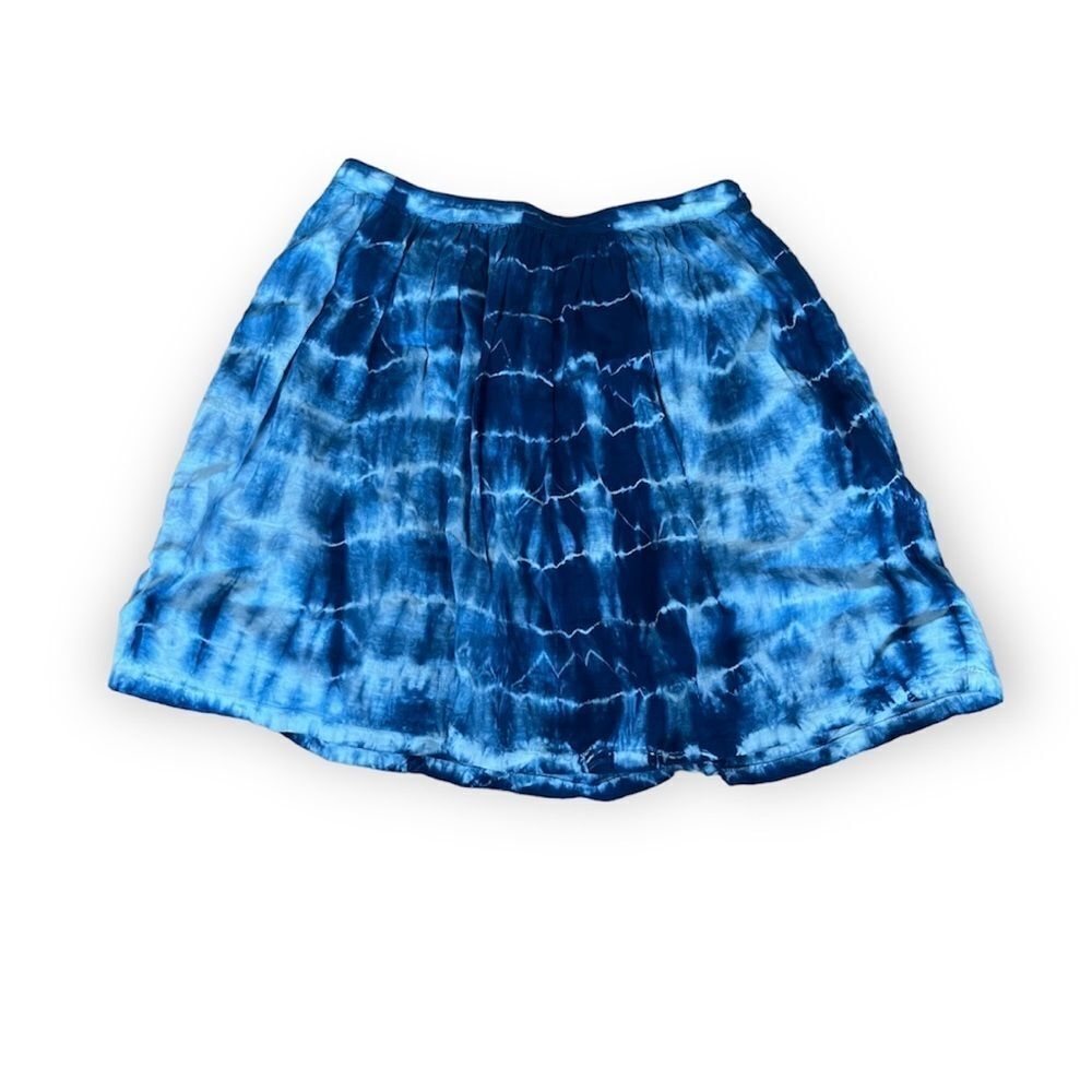 Madewell Blue Tie Dye Skirt